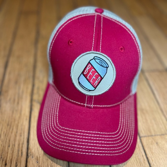 southern hook Other - Southern Hook BEER Trucker Hat Cap SnapBack Red Tan Beer Can Logo